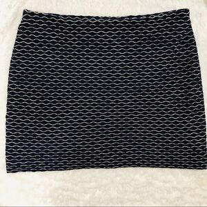 Milly of New York blue and white miniskirt